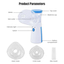 Inalador Portátil - Nemulizadora portátil, cuidados de saúde, para adulto e criança.