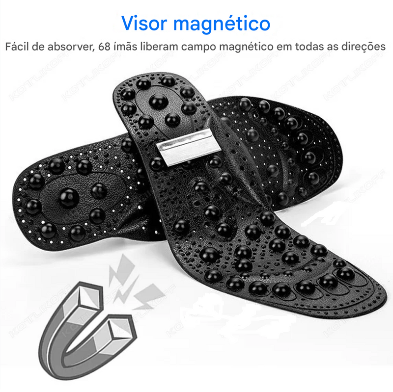 Palmilhas OrtoConfort Kotlikoff - Para Terapia de Massagem Magnética [CONFORTÁVEL E RELAXANTE]